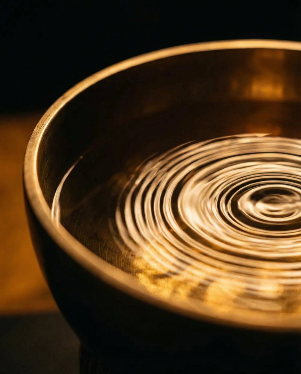 Sound vibration in water